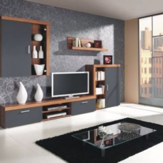 Obývací stěna Samba švestka/grafit - JUREK