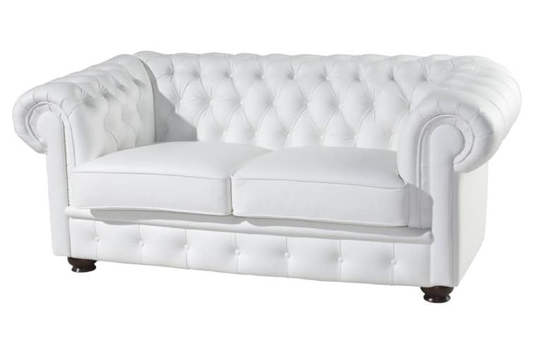 Kožený dvojsed Chesterfield - PYKA