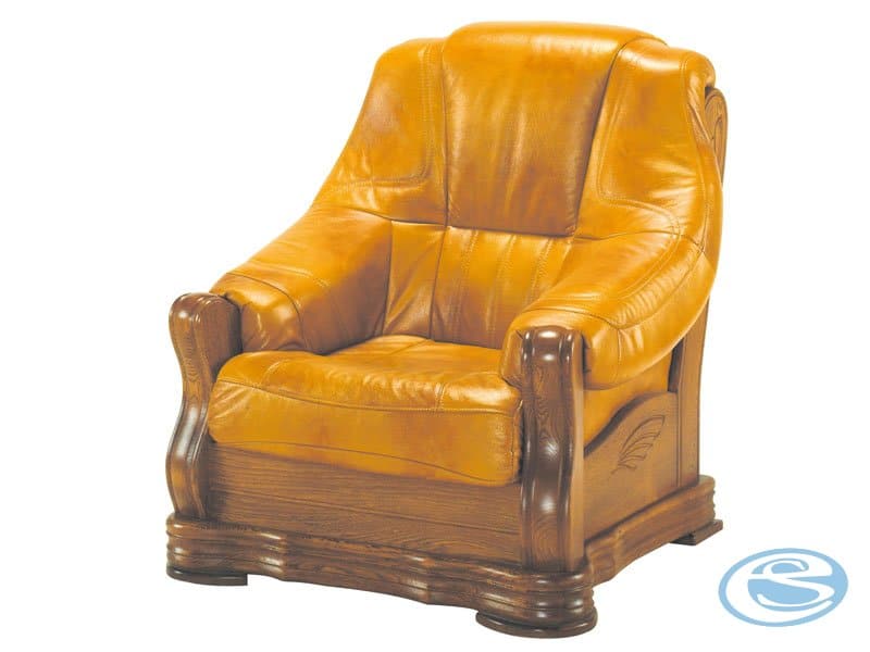 Kožené křeslo Božena - PYKA