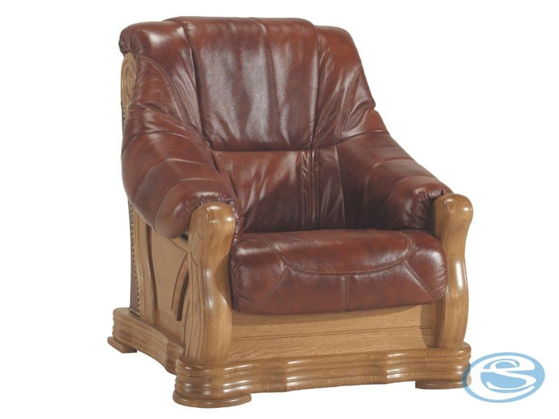 Kožené křeslo Fryderyk I - PYKA