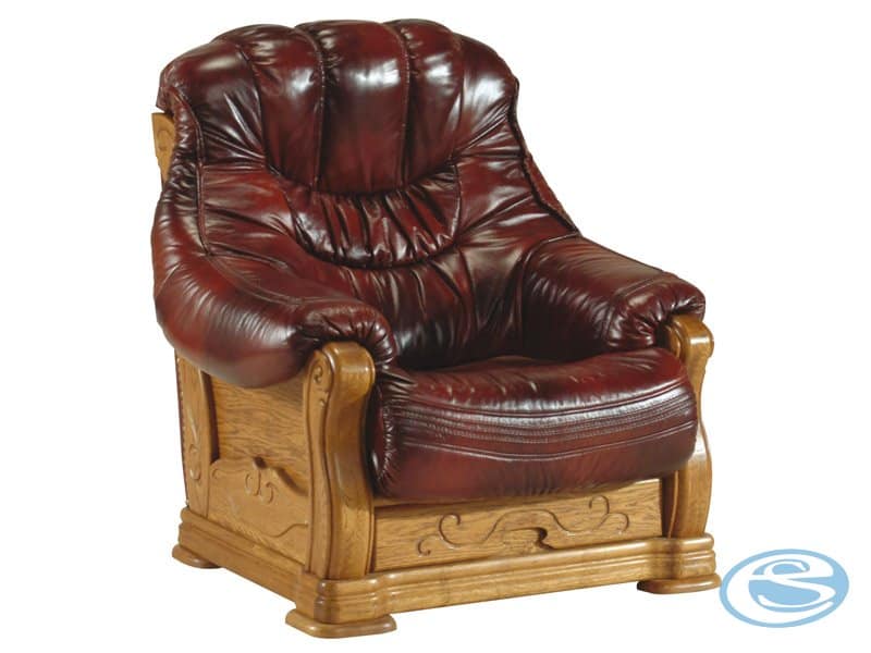 Kožené křeslo Kevin - PYKA