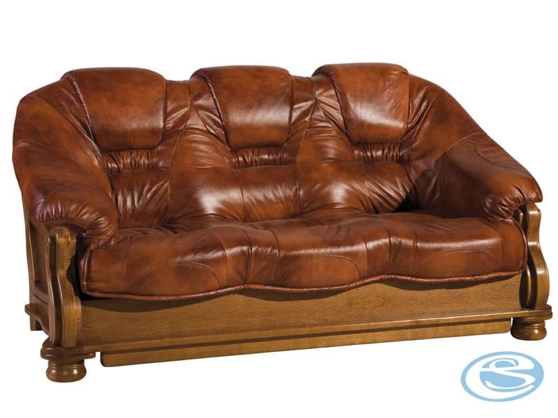 Kožený trojsed  Lord nerozkládací - PYKA