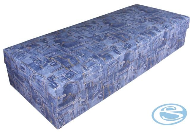 Čalouněná postel Rio 80x200 modrá - BLANAŘ