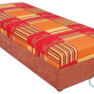 Čalouněná postel Rio 80x200 oranžová - BLANAŘ