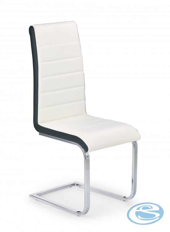 Jídelní židle K132 bíločerná - HALMAR