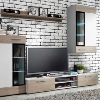 Obývací stěna Tango bílá/dub sonoma - FALCO