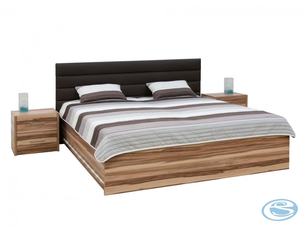 Postel Mia 180x200 hnědá - Mikulík