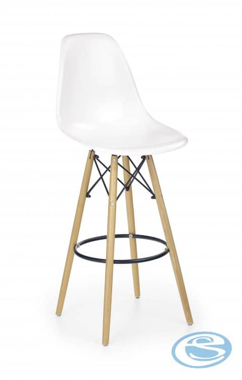 Halmar Barová židle H-51, bílá - HALMAR