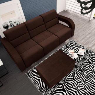 Pohovka Aliss rozkládací tmavě hnědá - FALCO