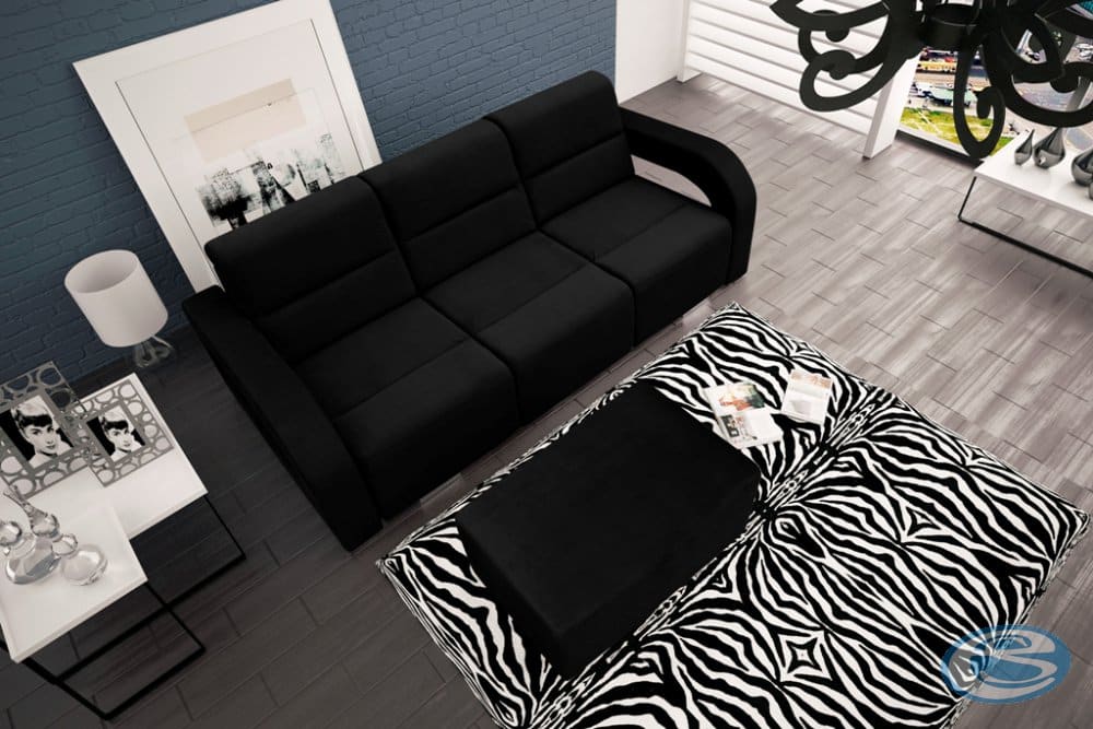 Pohovka Aliss rozkládací černá - FALCO