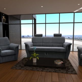 Rozkládací sedací souprava Diana tmavě šedá - FALCO