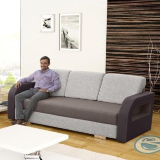 Sedací souprava Laura rozkládací šedo-hnědá - FALCO