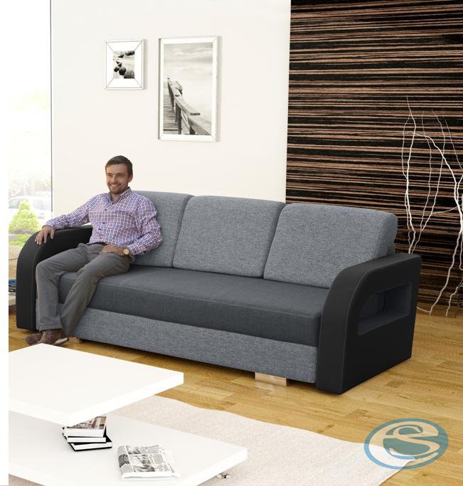 Sedací souprava Laura rozkládací tmavě šedá - FALCO