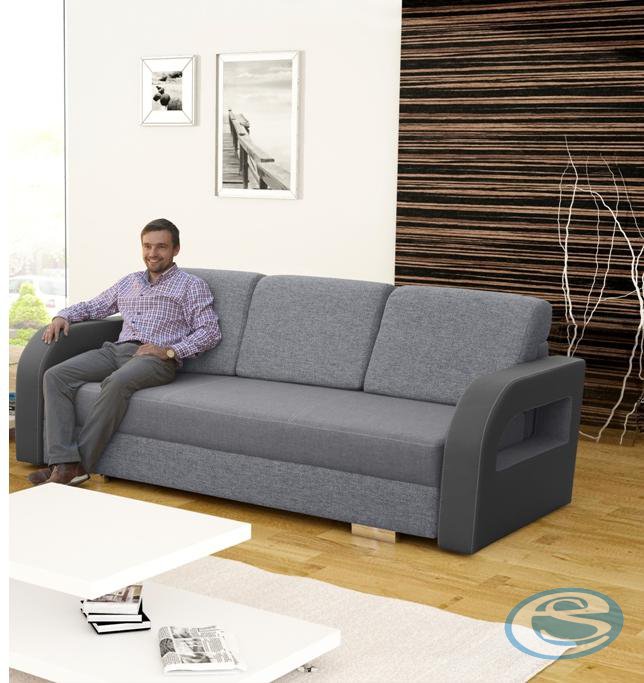 Sedací souprava Laura rozkládací světle šedá - FALCO