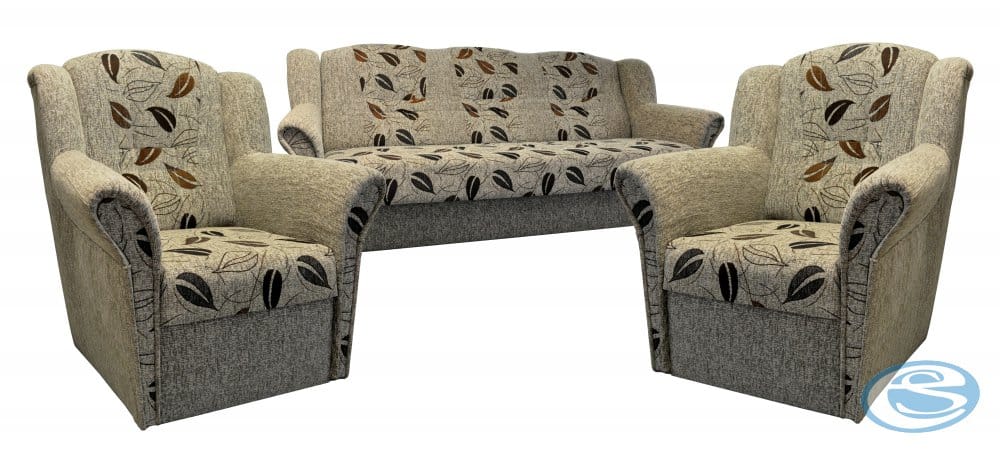 Sedací souprava Agata 3+1+1 béžový list - FALCO