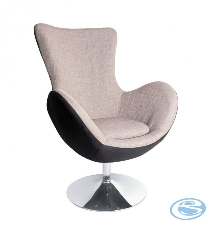 Čalouněné otočné křeslo Butterfly popel - HALMAR