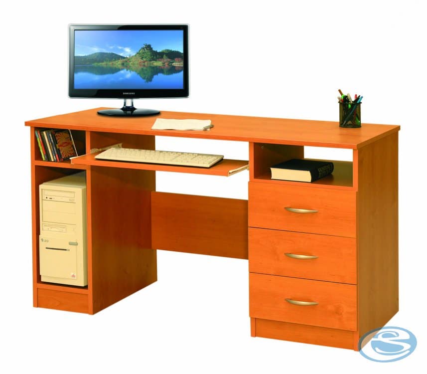 Psací stůl Beta bílá/hrubý pór - Mikulík