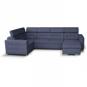 Rohová sedací souprava U Kazara šedá pravá - TempoKondela