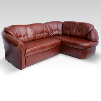 Rohová sedací souprava Laredo červená pravá - TempoKondela