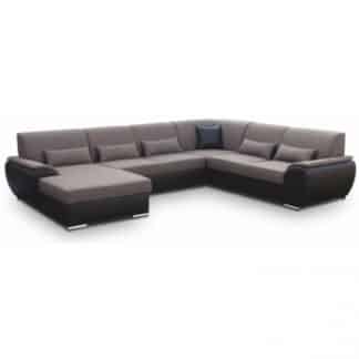 Sedací souprava Emily U hnědá levá - TempoKondela