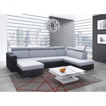 Rohová sedací souprava Vasto šedá levá - TempoKondela