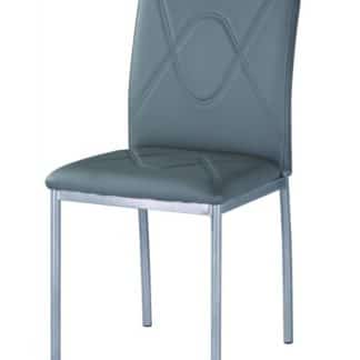 Jídelní čalouněná židle H-623 šedá/chrom - FALCO