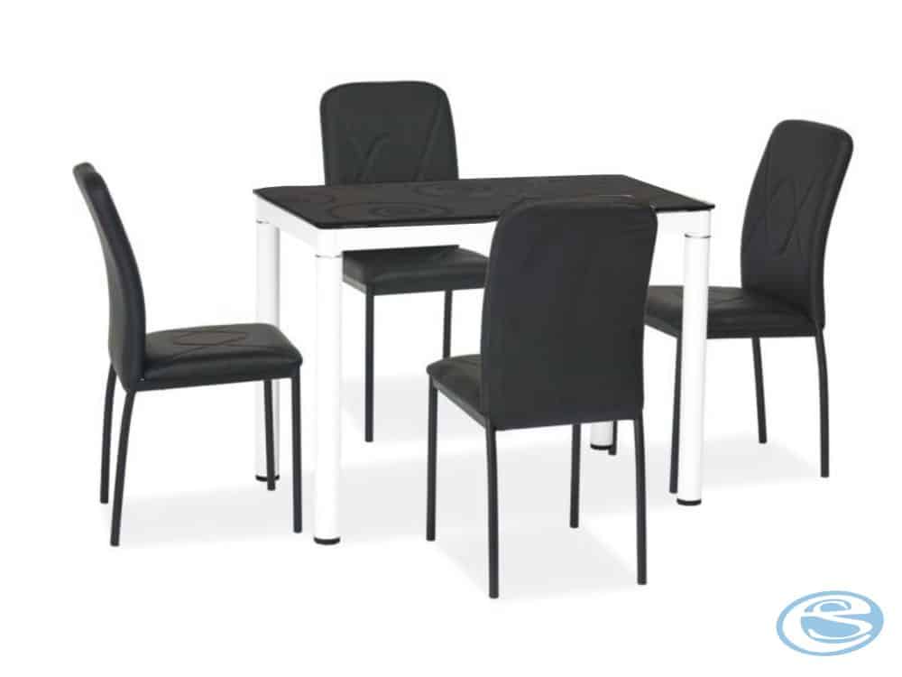 Jídelní set Damar 4+1 černá - FALCO