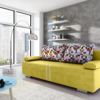 Pohovka Malina rozkládací žlutá - FALCO