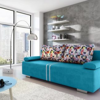 Pohovka Malina rozkládací tyrkysová - FALCO