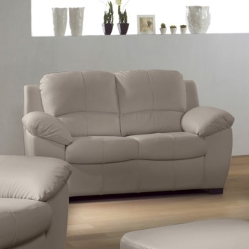 Kožený dvojsed Danilo šedý - TempoKondela