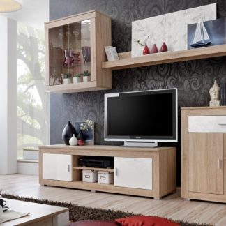 Obývací stěna Seneca II dub sonoma/jasmín lesk - FALCO