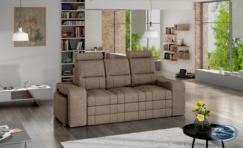 Pohovka Wenus rozkládací světle hnědá - FALCO