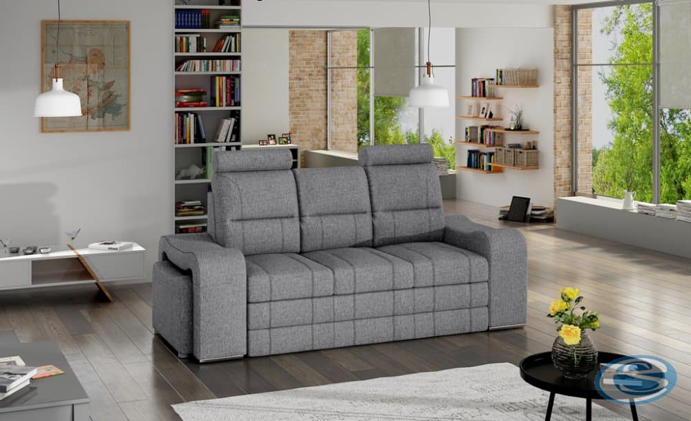 Pohovka Wenus rozkládací světle šedá - FALCO