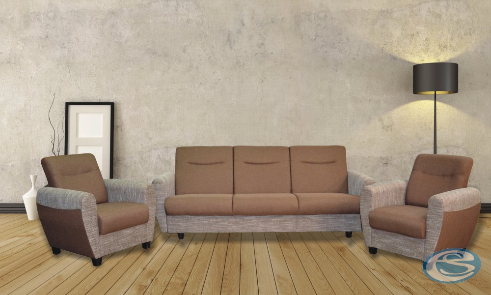 Sedací souprava Milo 3+1+1 hnědá - FALCO