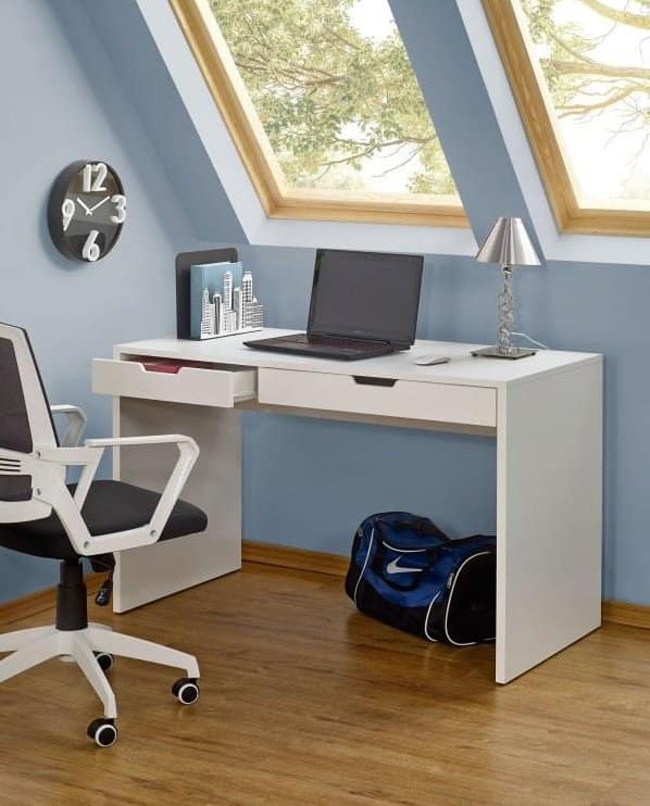 Psací stůl Eskimo B1 bílý - HALMAR