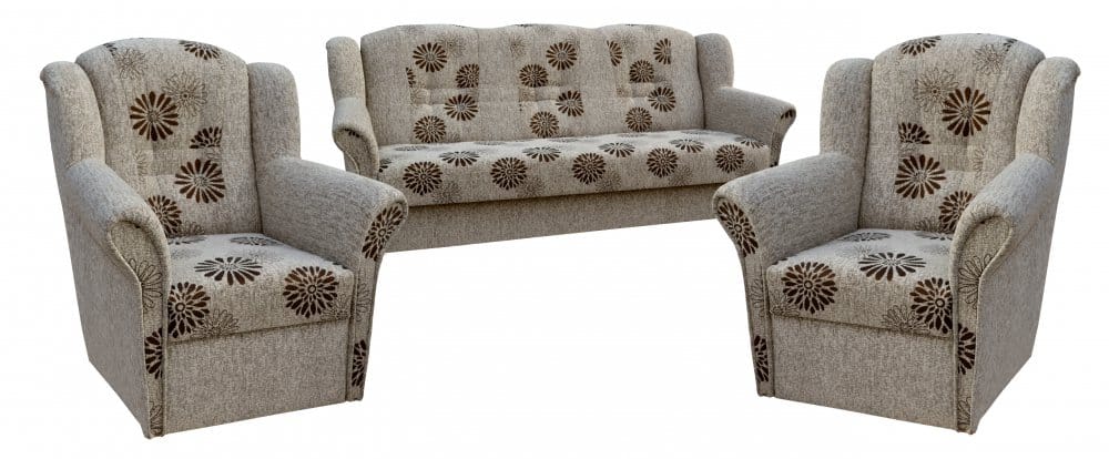 Sedací souprava Agata 3+1+1 béžový květ - FALCO