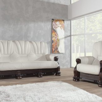 Kožený trojsed Cezar III s rozkladem - PYKA