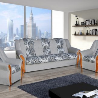 Sedací souprava Madeira 3+1+1 rozkládací světle šedá - FALCO