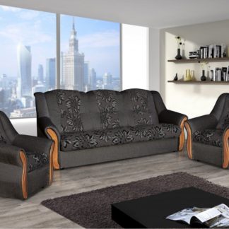 Sedací souprava Madeira 3+1+1 rozkládací tmavě šedá - FALCO