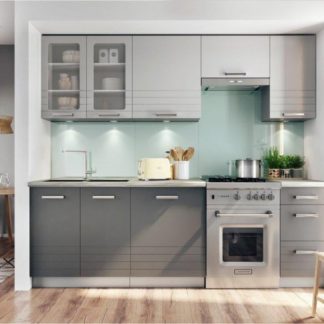 Kuchyně Paula 240 šedá/mocca - FALCO