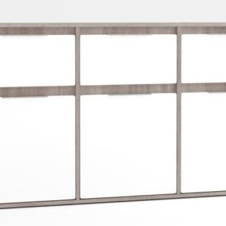 Komoda Fado 1 roble/bílý lesk - FALCO