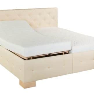 Čalouněná postel Jolanda 180x200 krémová koženka - PROKOND