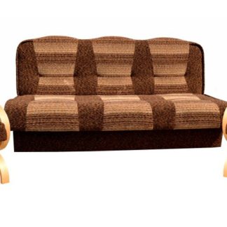 Sedací souprava Bohuna 3+1+1 rozkládací tmavě hnědá/buk - FALCO