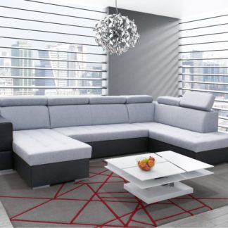 Sedací souprava do U Soft šedočerná levá - FALCO