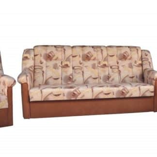 Sedací souprava Panda 3+1+1 hnědá vzor - FALCO