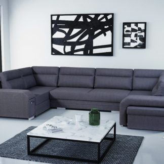 Sedací souprava do U Alvares šedá - FALCO