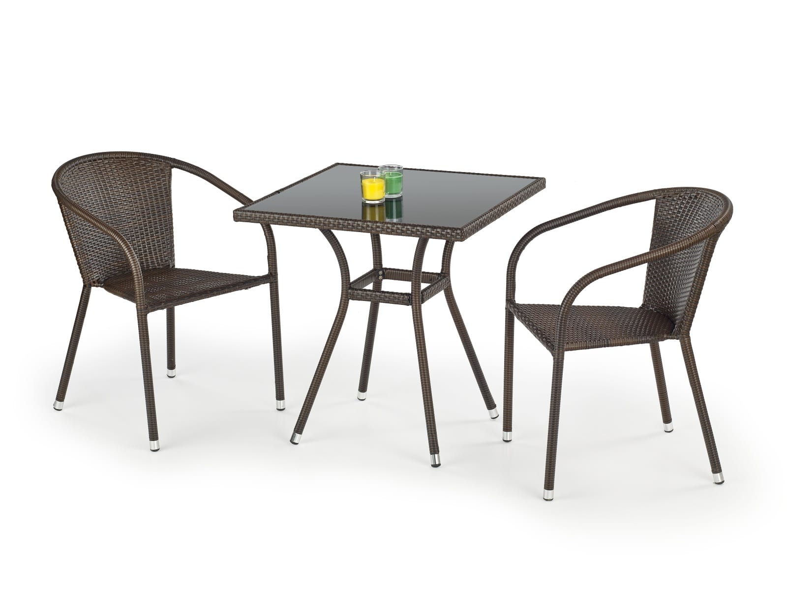 Stůl MOBIL, tmavě hnědá/černá