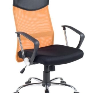 Kancelářské křeslo VIRE, černá/oranžová