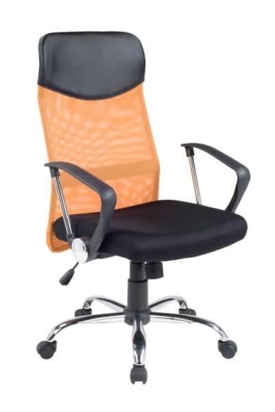 Kancelářské křeslo VIRE, černá/oranžová