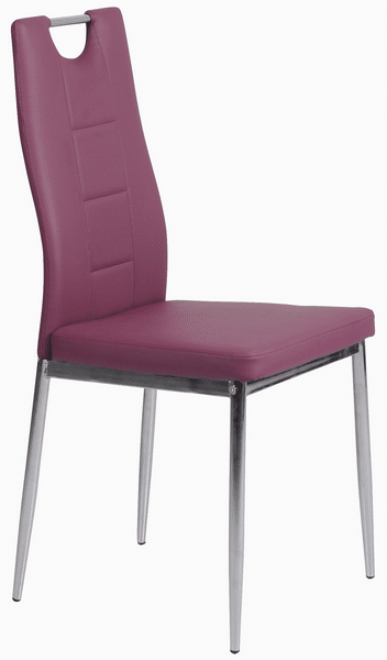 Jídelní židle Melanie, fialová ekokůže